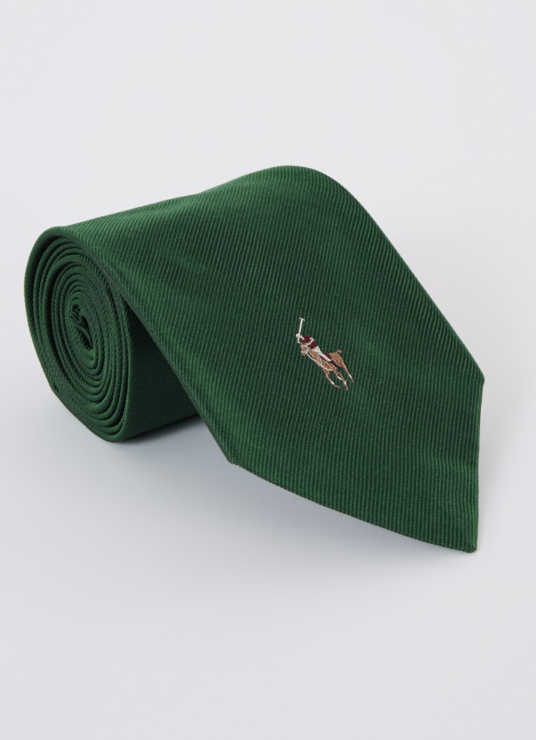 Cravatta di seta Ralph Lauren con logo ricamato