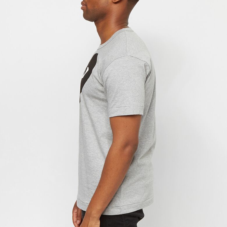Comme des Garcons Play Mens T-Shirt Short Sleeve Knit grey