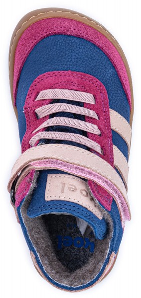 Koel bare ~ Daniel 2.0 MidCut Sneaker Wollfleece + Tex ~ Fuchsia