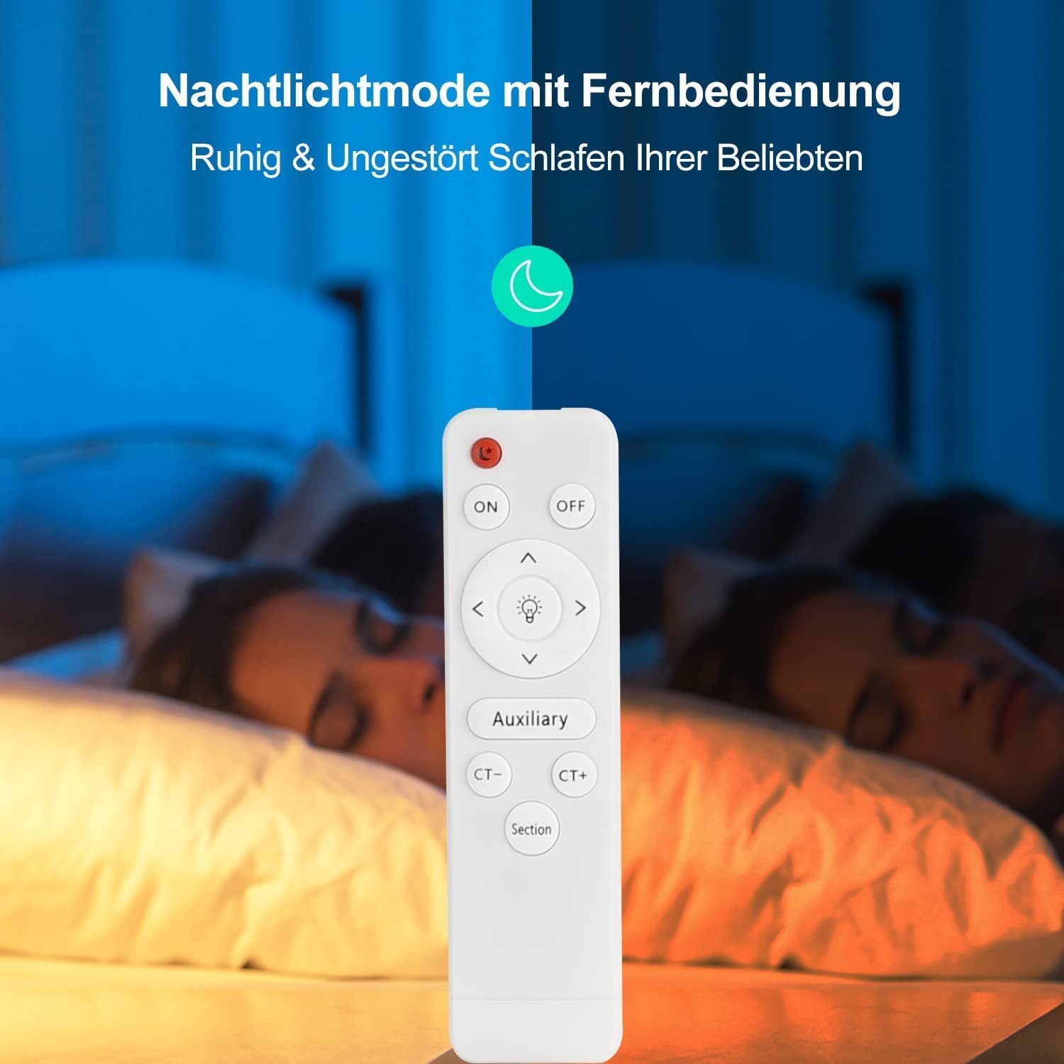 Nettlife LED Panel Schwarz 30W Deckenlampe IP44 Wasserdicht Flach Rund ‎28 x 28 x 2,5 cm, Dimmbar mit Fernbedienung, LED fest integriert, Warmweiß, Neutralweiß, Kaltweiß, für Badzimmer Wohnzimmer Küche Schlafzimmer Flur Büro