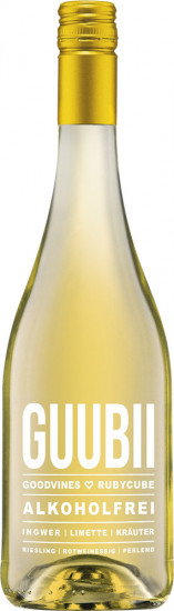 GUUBII - alkoholfreier prickelnder Aperitif - Riesling meets Rotwein-Kräuter Essig Ingwer/Limette lieblich - Goodvines