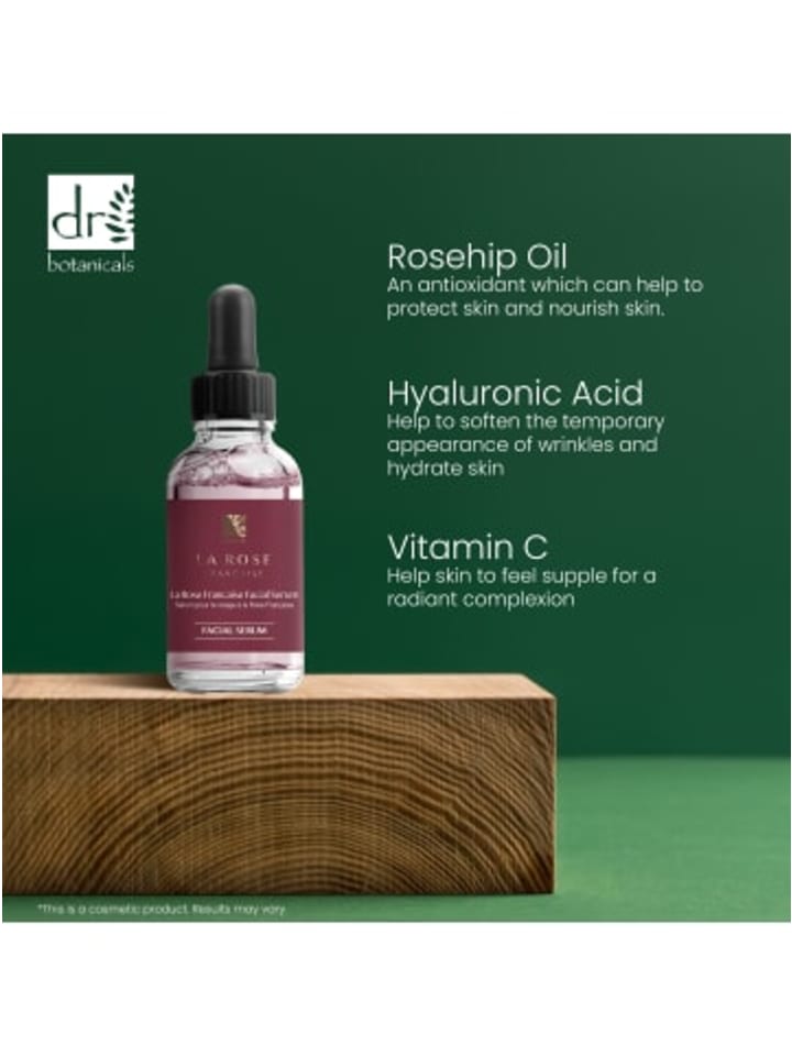 Dr Botanicals La Rose Gesichtsserum mit Vitamin E & Mandelöl 30ml günstig kaufen onesize
