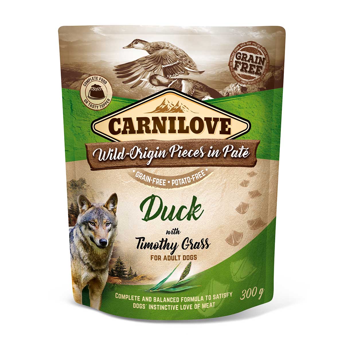 Carnilove Dog Pouch Paté - Duck with Timothy Grass bei ZooRoyal