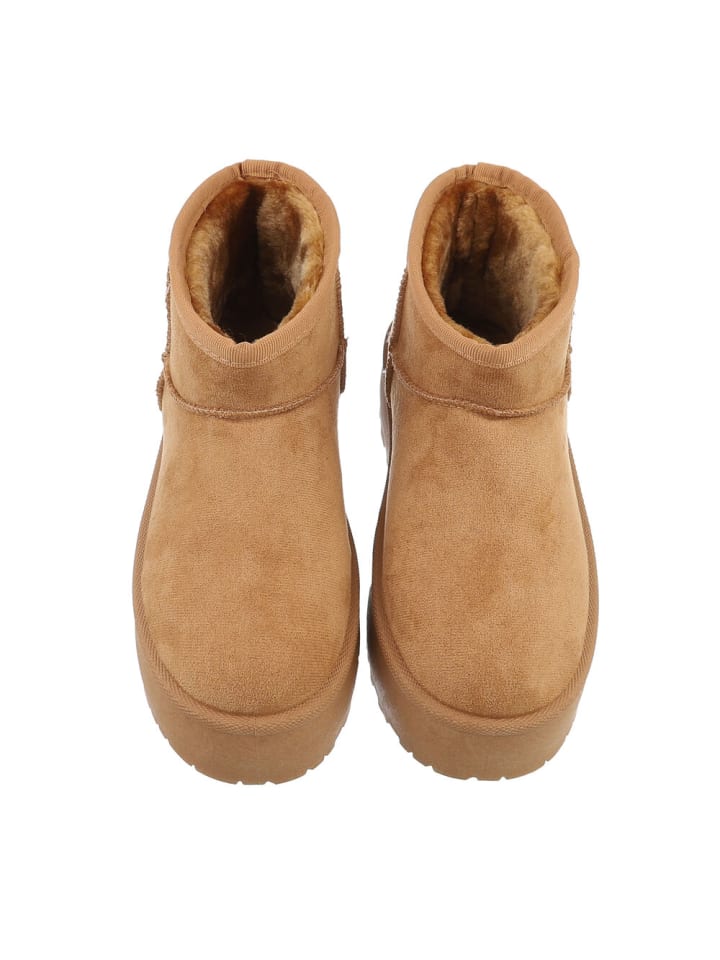 Ital-Design Stiefelette in Camel günstig kaufen