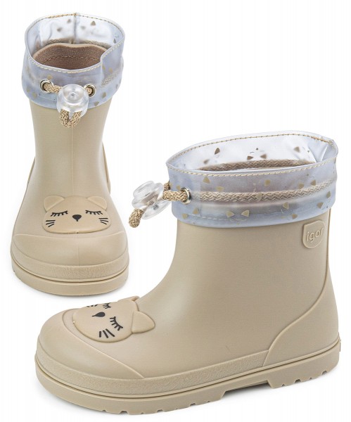 Igor ~ Mendi Regenstiefel ~ Katze Beige