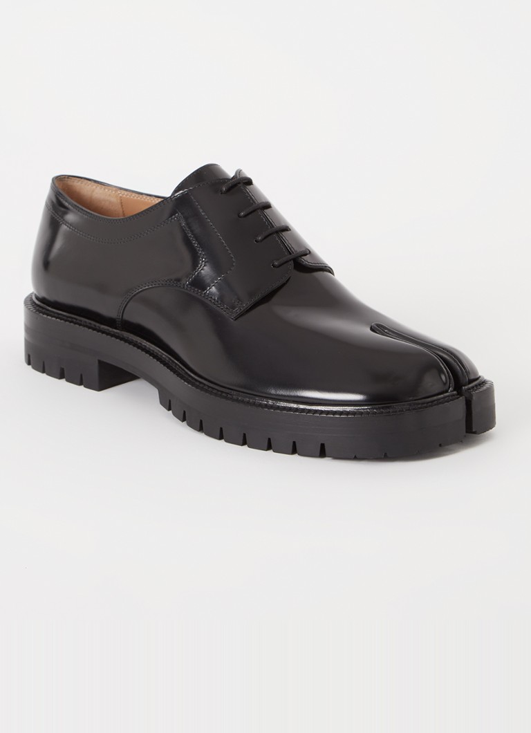 Maison Margiela  Tabi veterschoen van kalfsleer