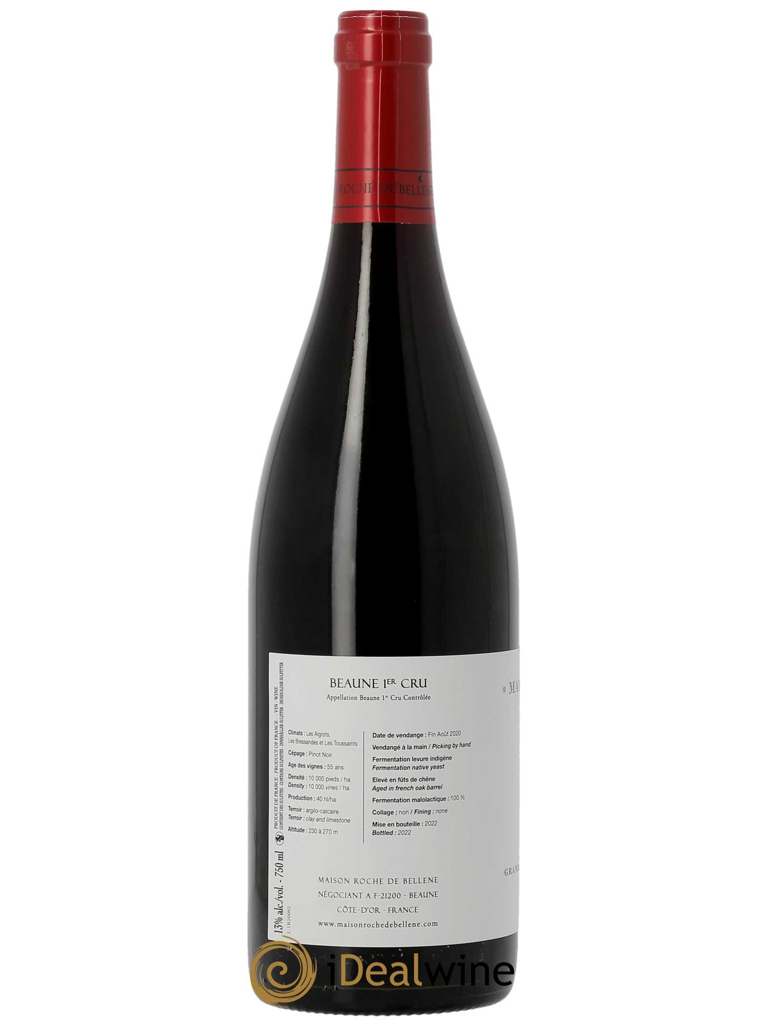 Beaune 1er Cru Maison Roche de Bellene  2020 - Lot de 1 Bouteille