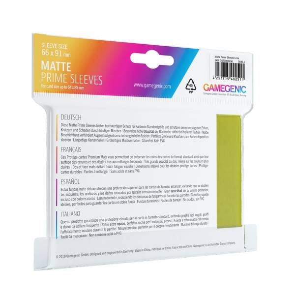 Matte PRIME Sleeves Lime