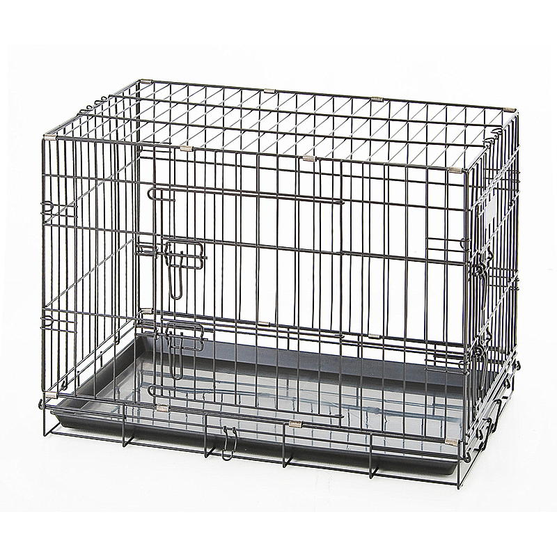 Zoozaker Hundebur 60x43x51 cm, sort metall