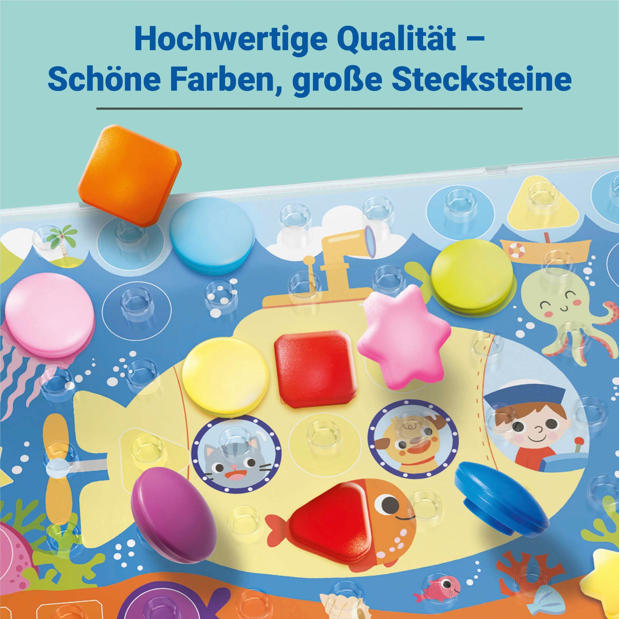Ravensburger Spiel, Steckspiel Formen-Colorino, FSC® - schützt Wald - weltweit; Made in Europe