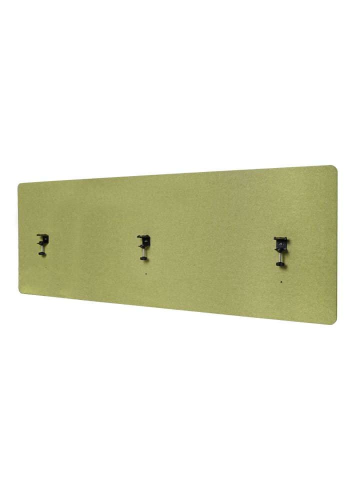 MCW Akustik-Tischtrennwand G75, 60x160cm grün günstig kaufen onesize