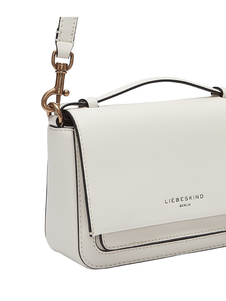 LIEBESKIND BERLIN Leder-Umhängetasche in Weiß - (B)19 x (H)13 x (T)6 cm günstig kaufen onesize