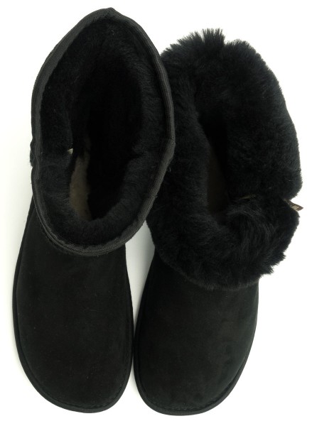 ZeaZoo |a ~ Winter-Boot Dingo mit Fell ~ Schwarz