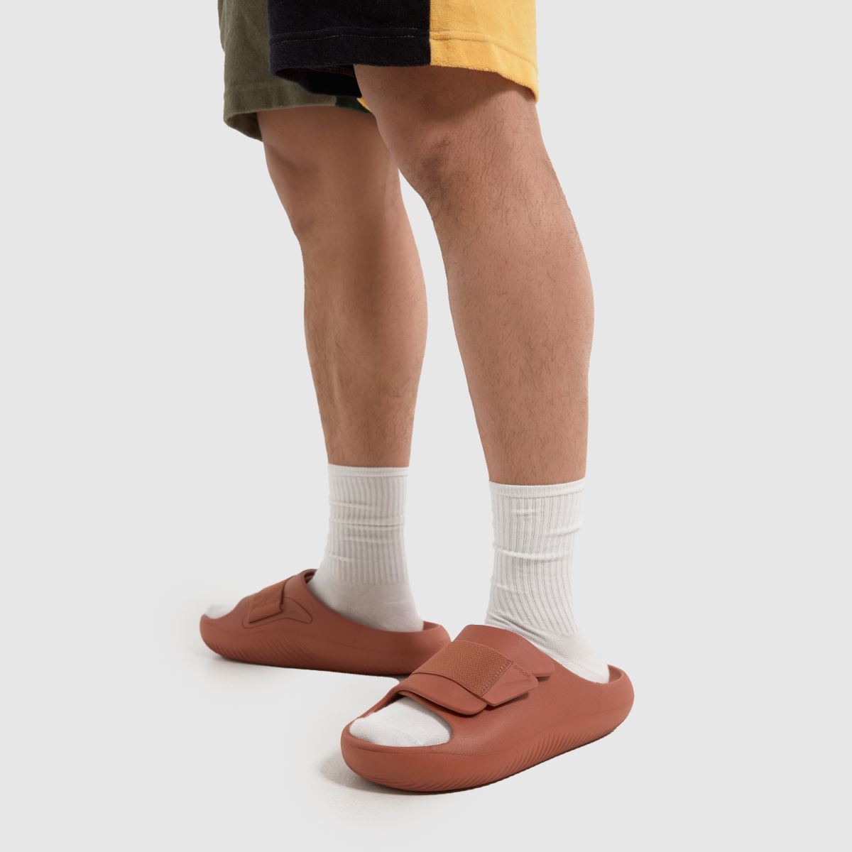 Crocs Mellow Luxe Recovery Slide szandál narancssárga színben
