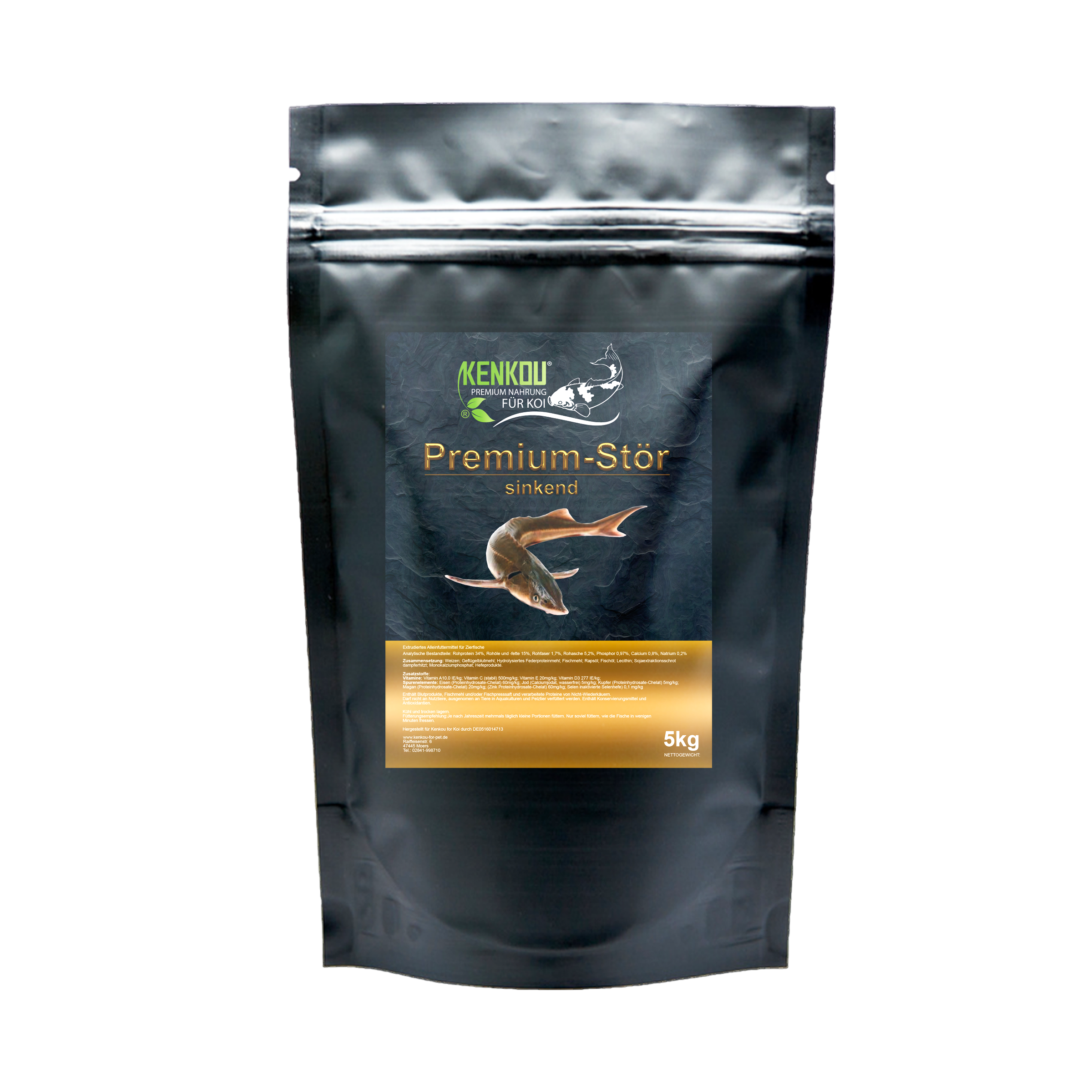 KENKOU Hauptfutter KENKOU Premium Stör 6mm 5 kg