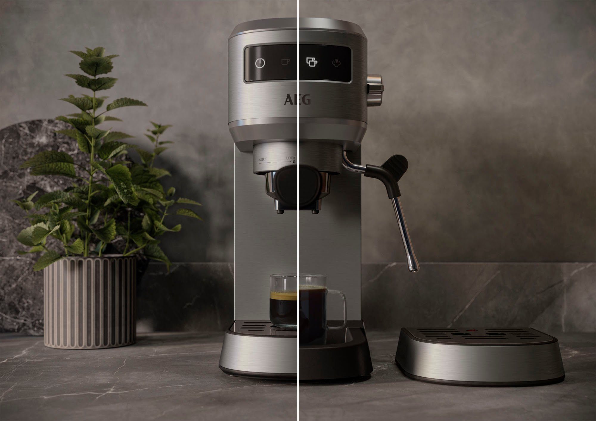 AEG Siebträgermaschine Gourmet 6 EC6-1-6ST, Korbfilter
