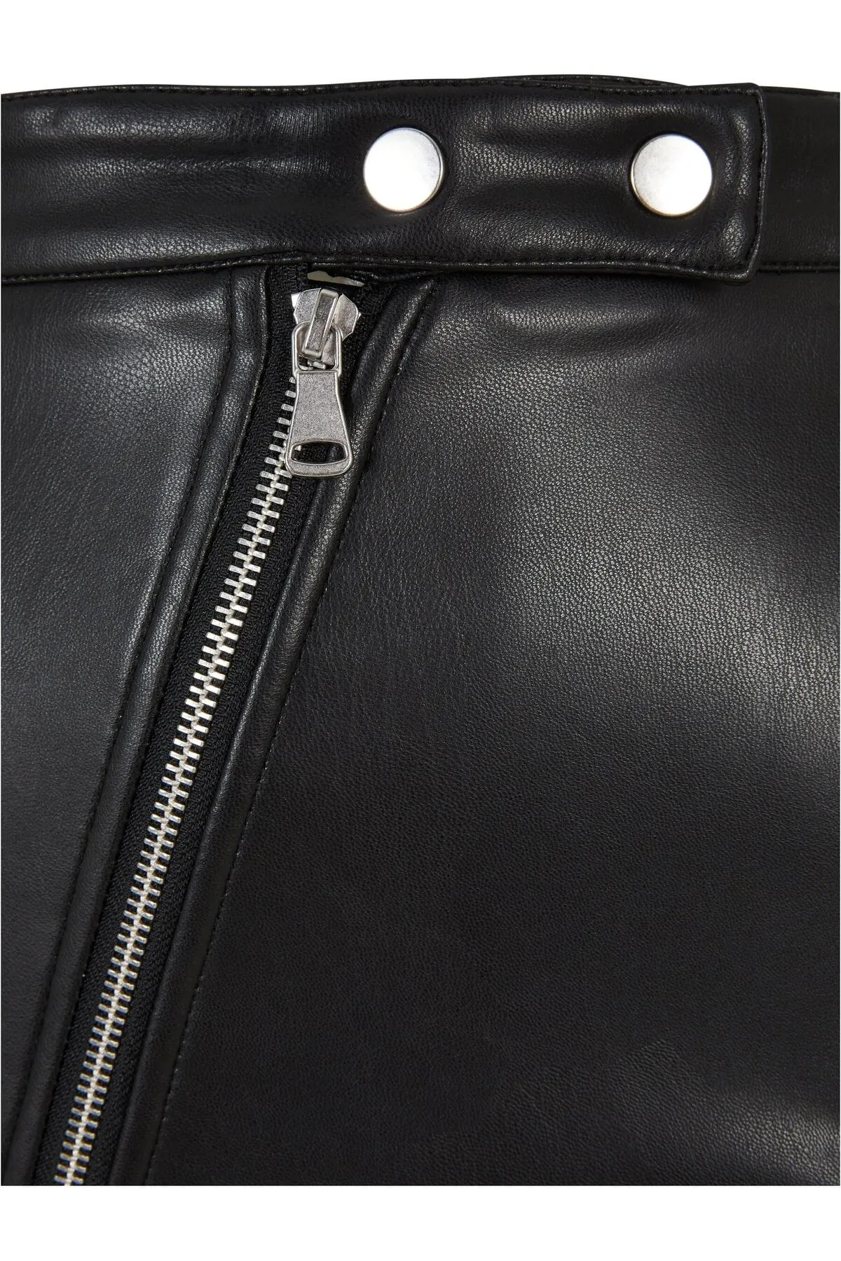 Urban Classics  Damen Ladies Synthetic Leather Biker Skirt