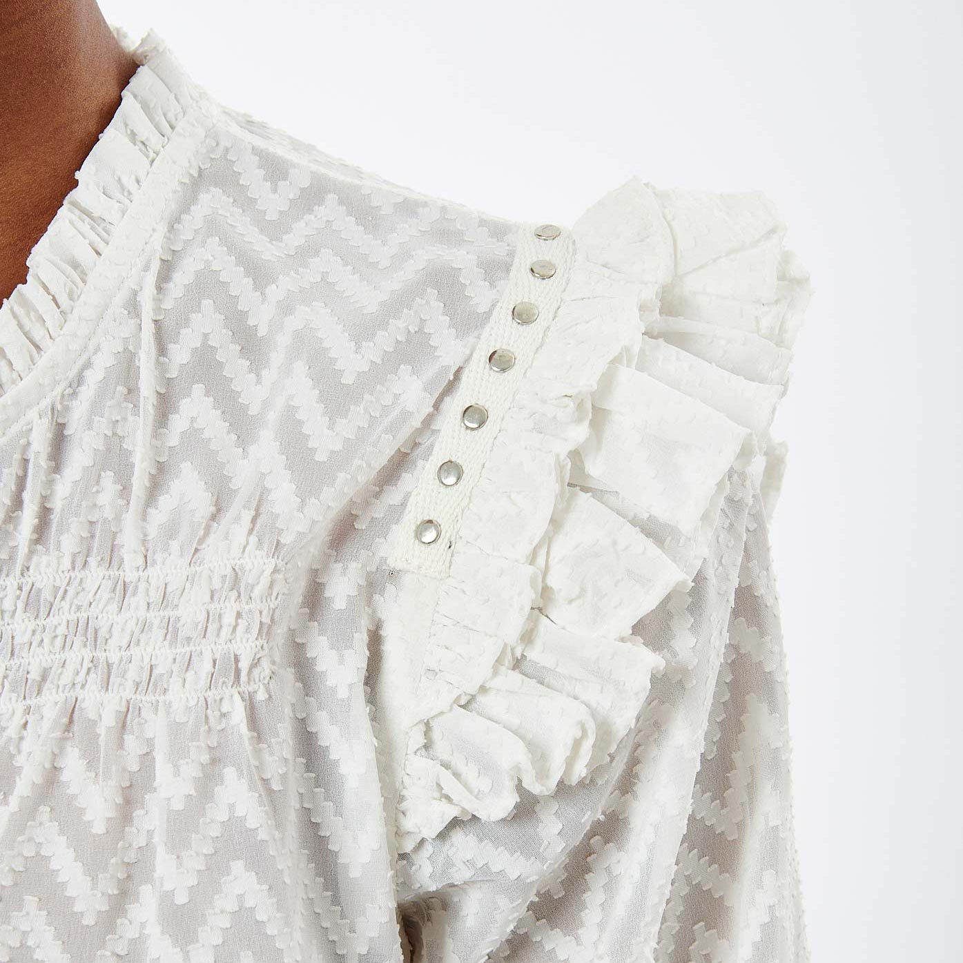 BROOK  Blouse blanche femme