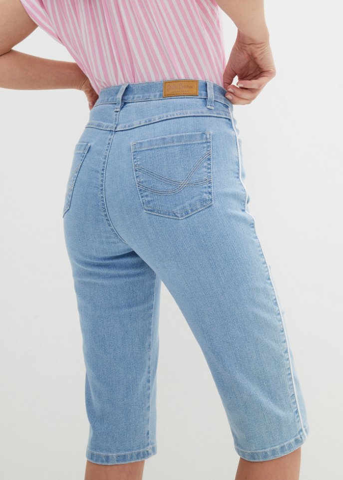 Komfort-Stretch-Jeans-Bermuda