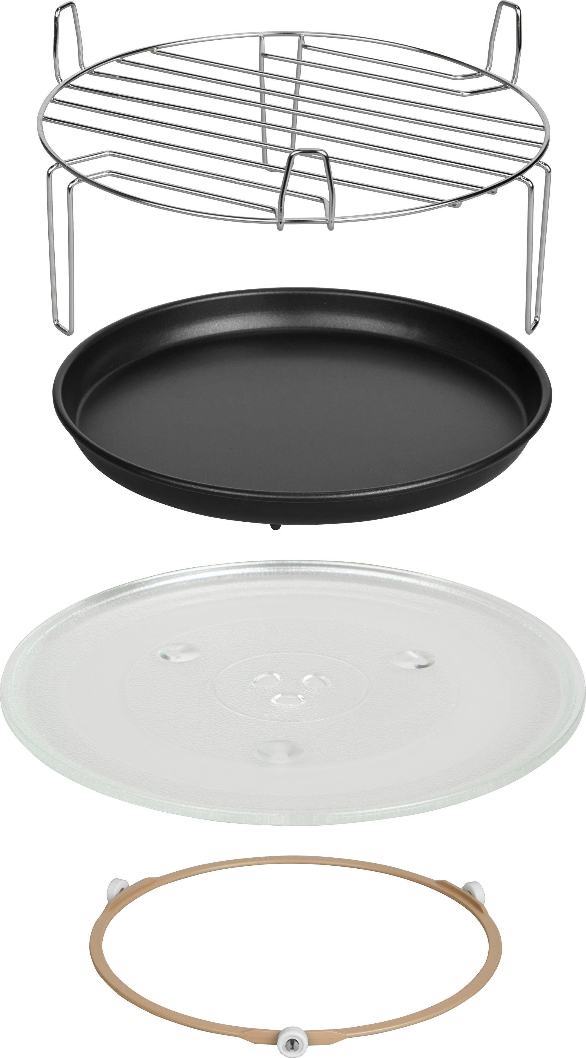 Hanseatic Mikrowelle 15896546, Grill und Heißluft, 25 l, 3-in-1 Gerät