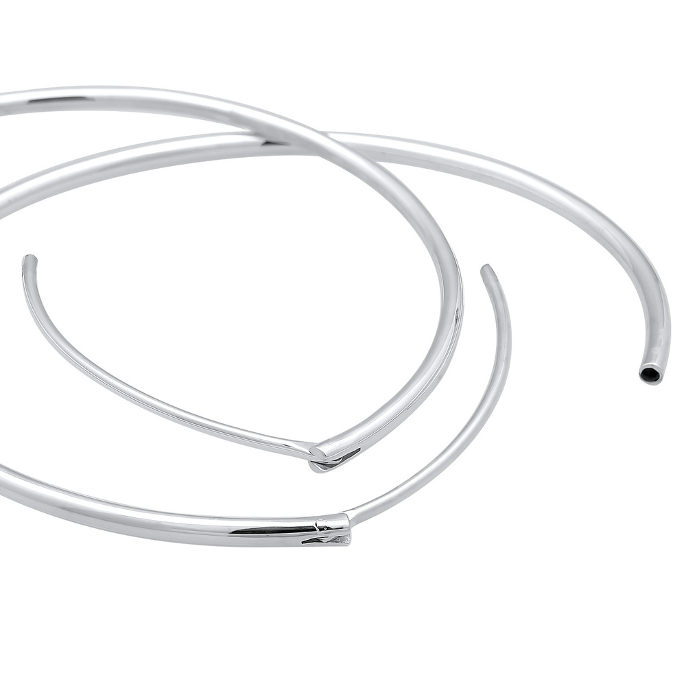 Elli Elli Boucles d'Oreilles Femmes Créoles Basique Classique en Argent Sterling 925 Boucles d'oreilles