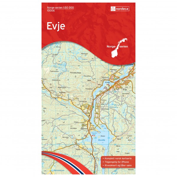 Nordeca - Wander-Outdoorkarte: Evje 1/50 - Wanderkarte