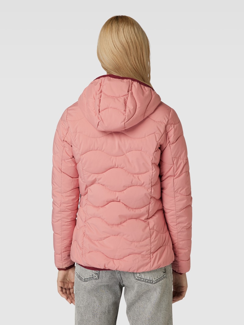 Jacke mit Label-Details in rosé