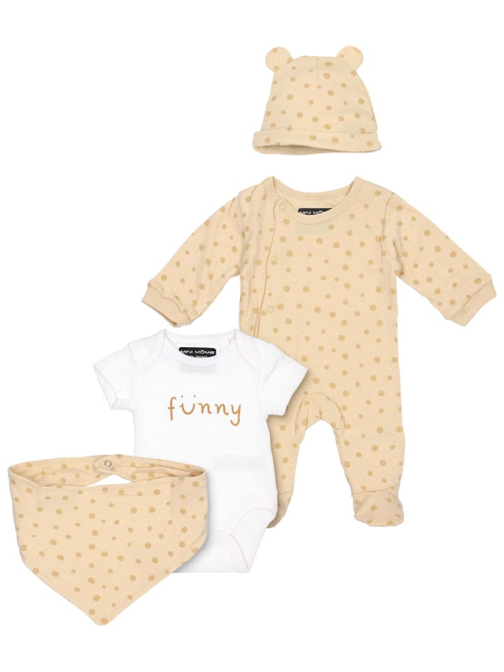 Aptex 4tlg Set Herbst, Winter in beige weiß günstig kaufen