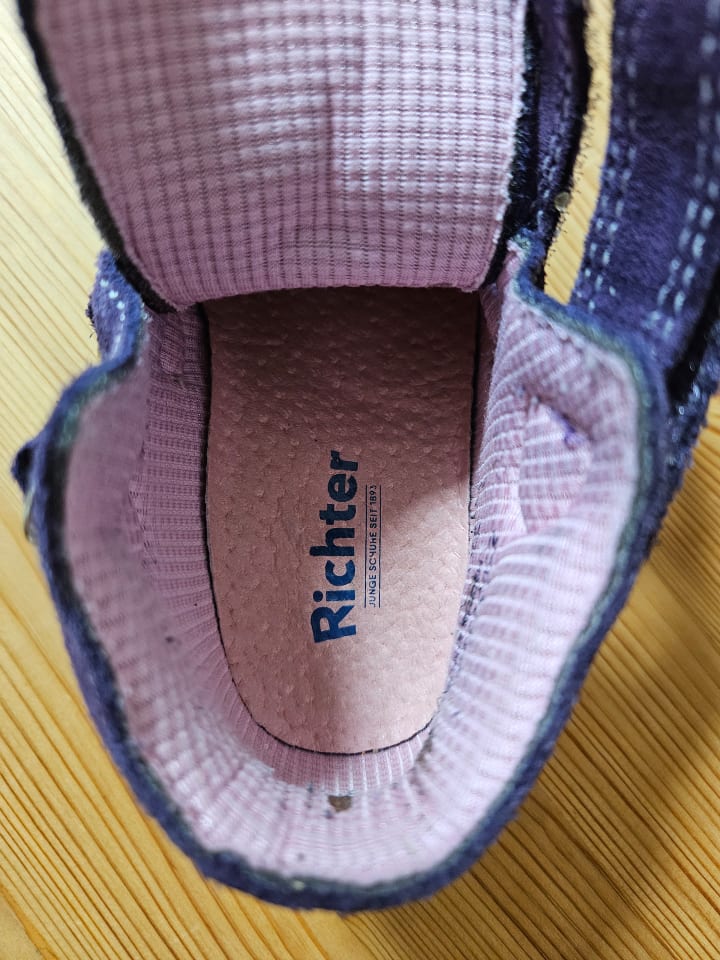 Richter Shoes Leder-Sneakers in Lila/ Silber günstig kaufen 20