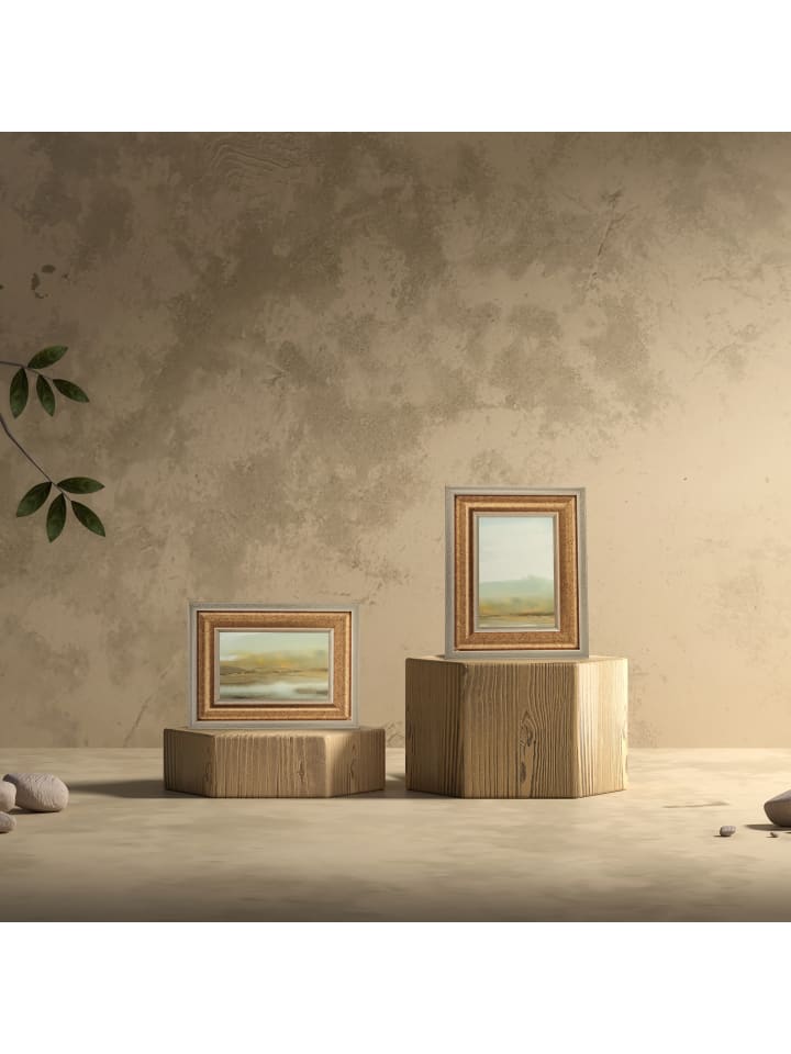 relaxdays 2 x Bilderrahmen in Gold - 15 x 20 cm günstig kaufen onesize