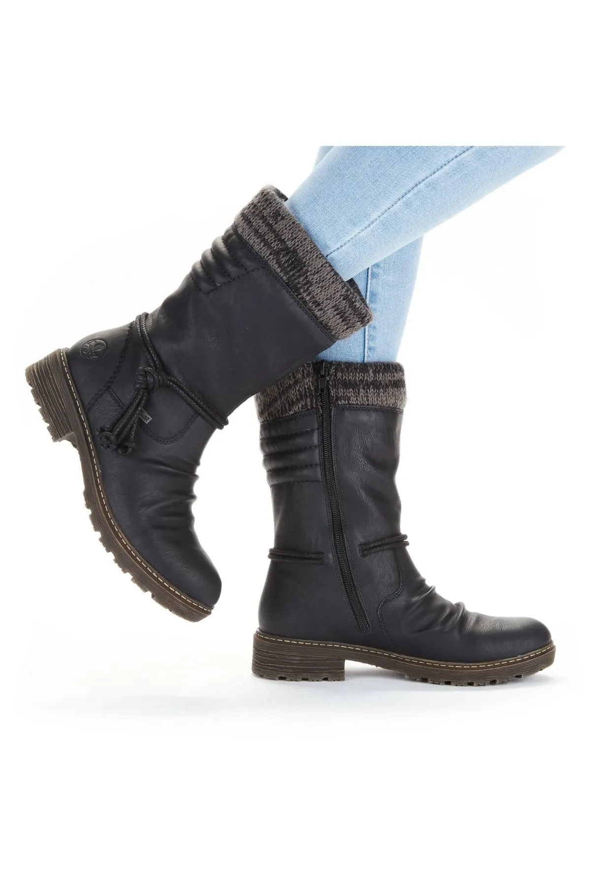 Rieker  Stiefel - Schwarz - Blockabsatz