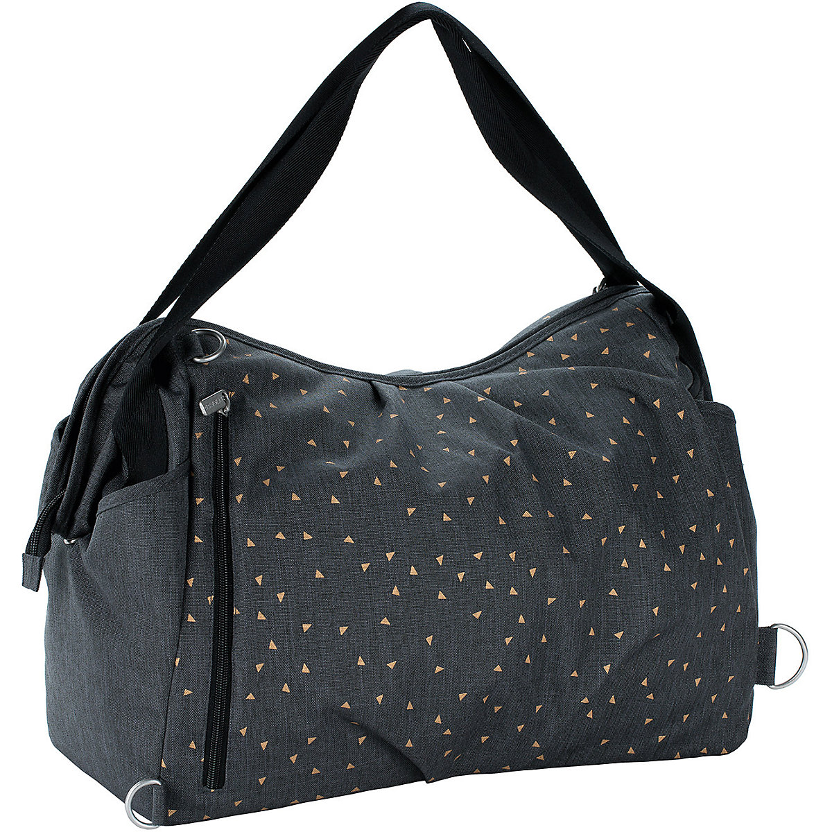 Wickeltasche Zwillinge Casual Twin Bag Triangle dark grey, inkl. Zubehör & Wickelunterlage
