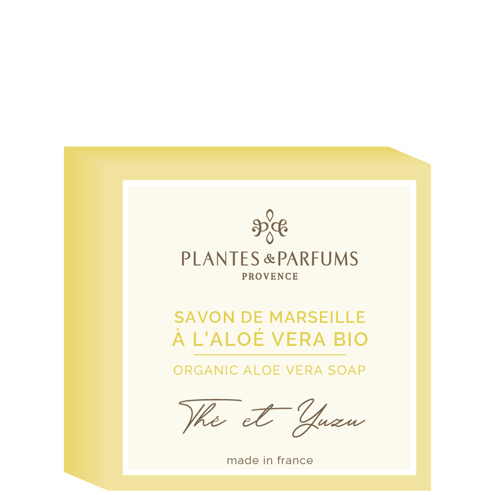 Plantes et Parfums Aloé Vera  - Parfum Thé & Yuzu Savon de Marseille