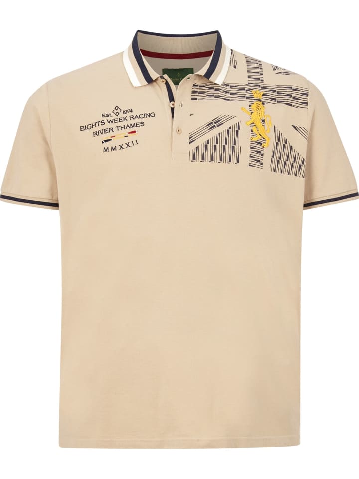 Charles Colby Poloshirt EARL BAIRRE in beige günstig kaufen