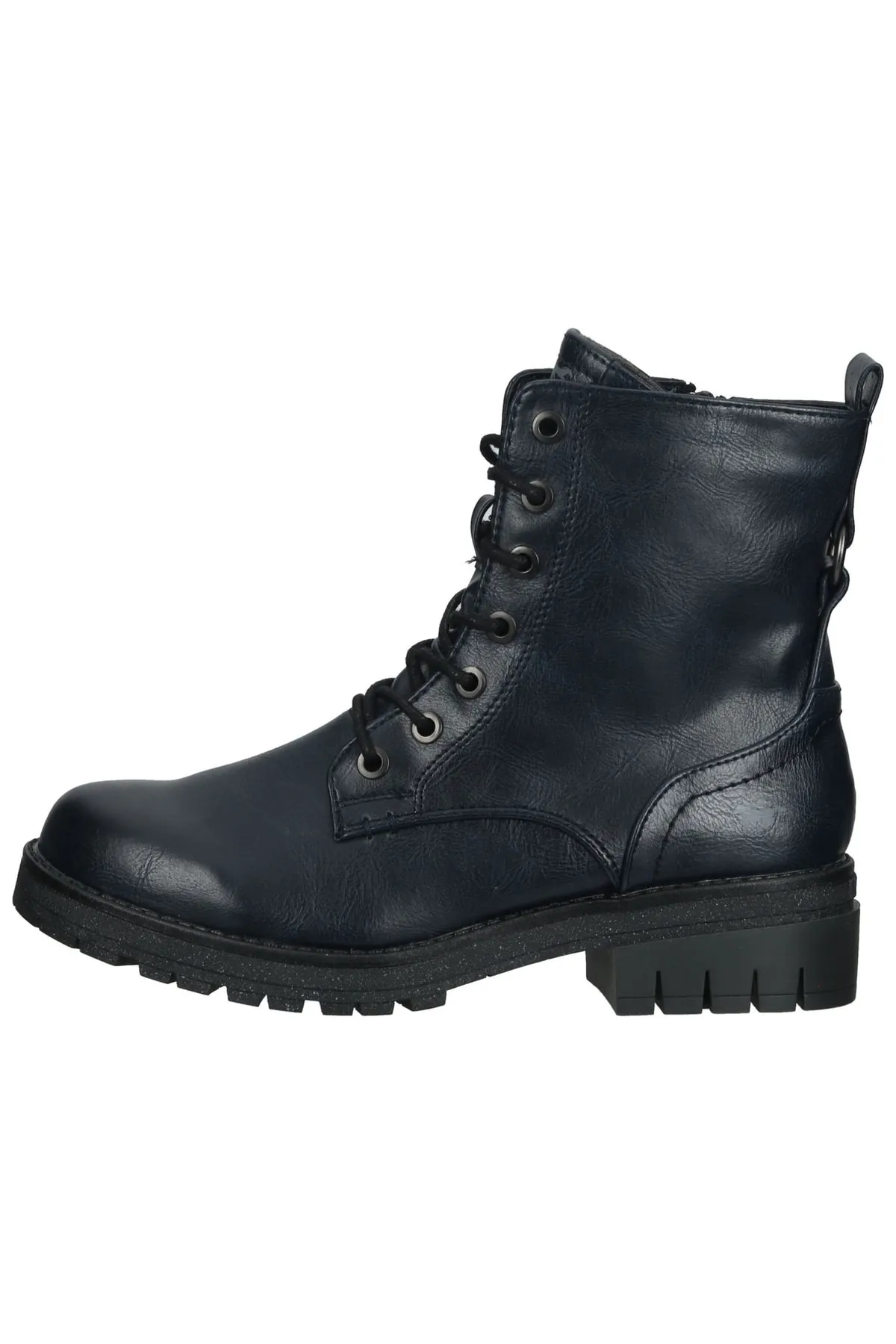 Mustang  Stiefelette - Dunkelblau - Blockabsatz