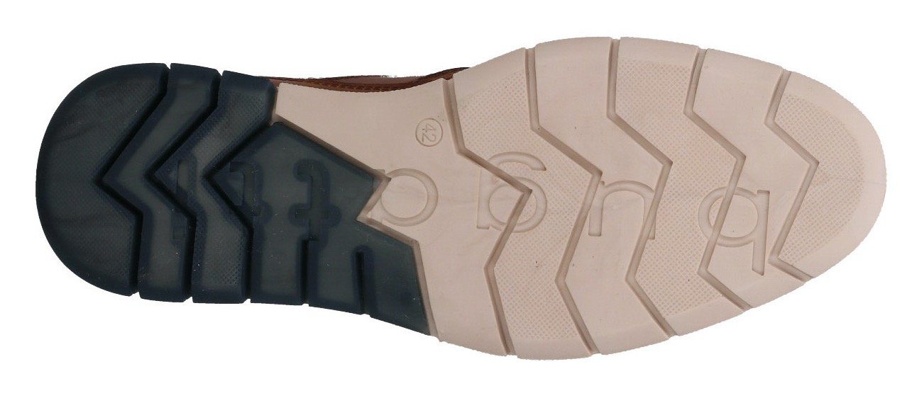 bugatti Schnürschuh mit Kontrast-Rahmennaht, Weite G