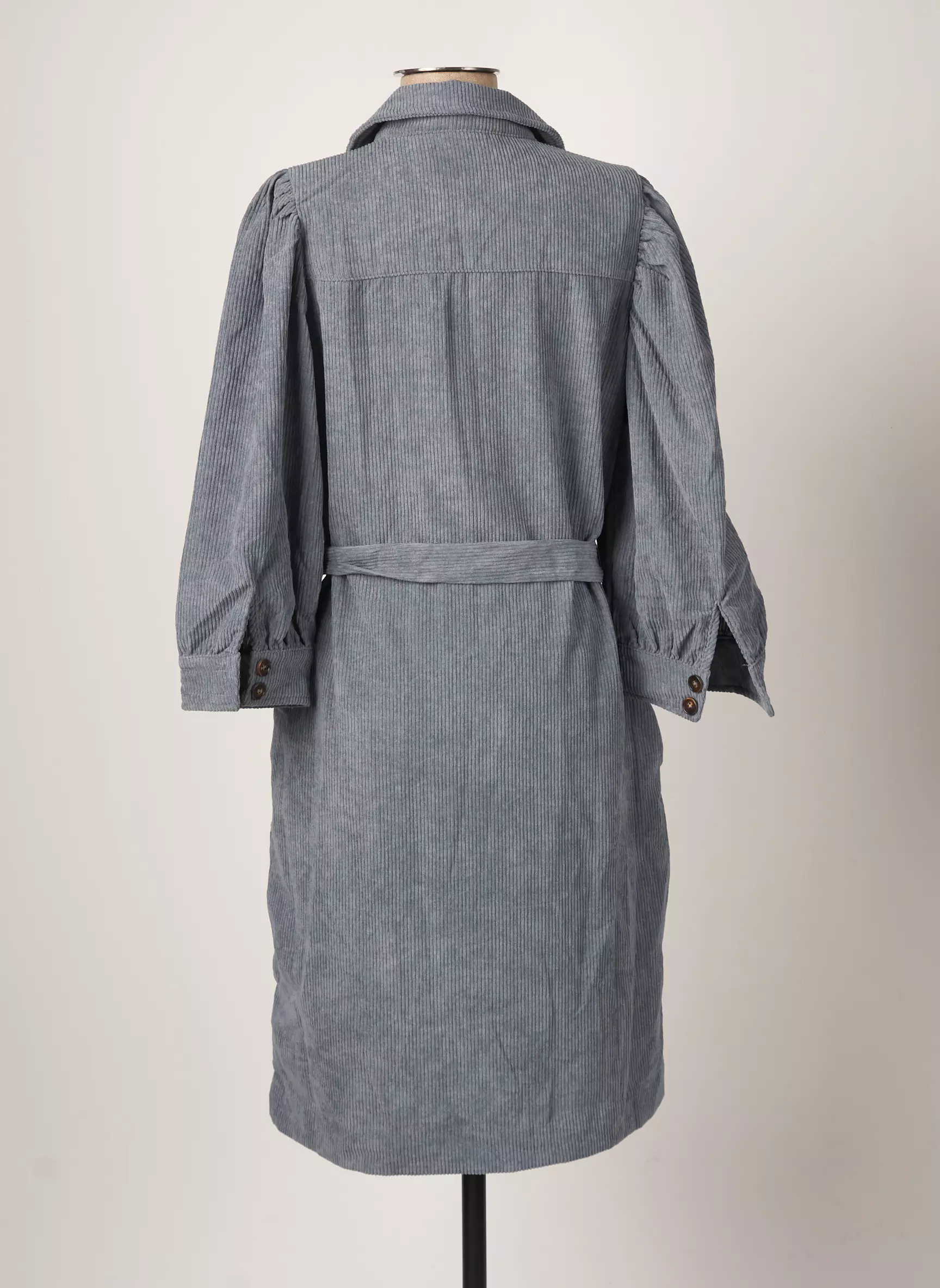 Kaffe Robes Mi Longues Femme couleur bleu