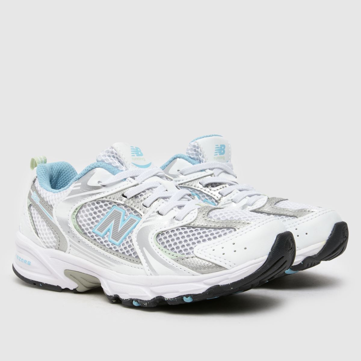 New Balance vita och flerfärgade blå 530 Junior träningsskor