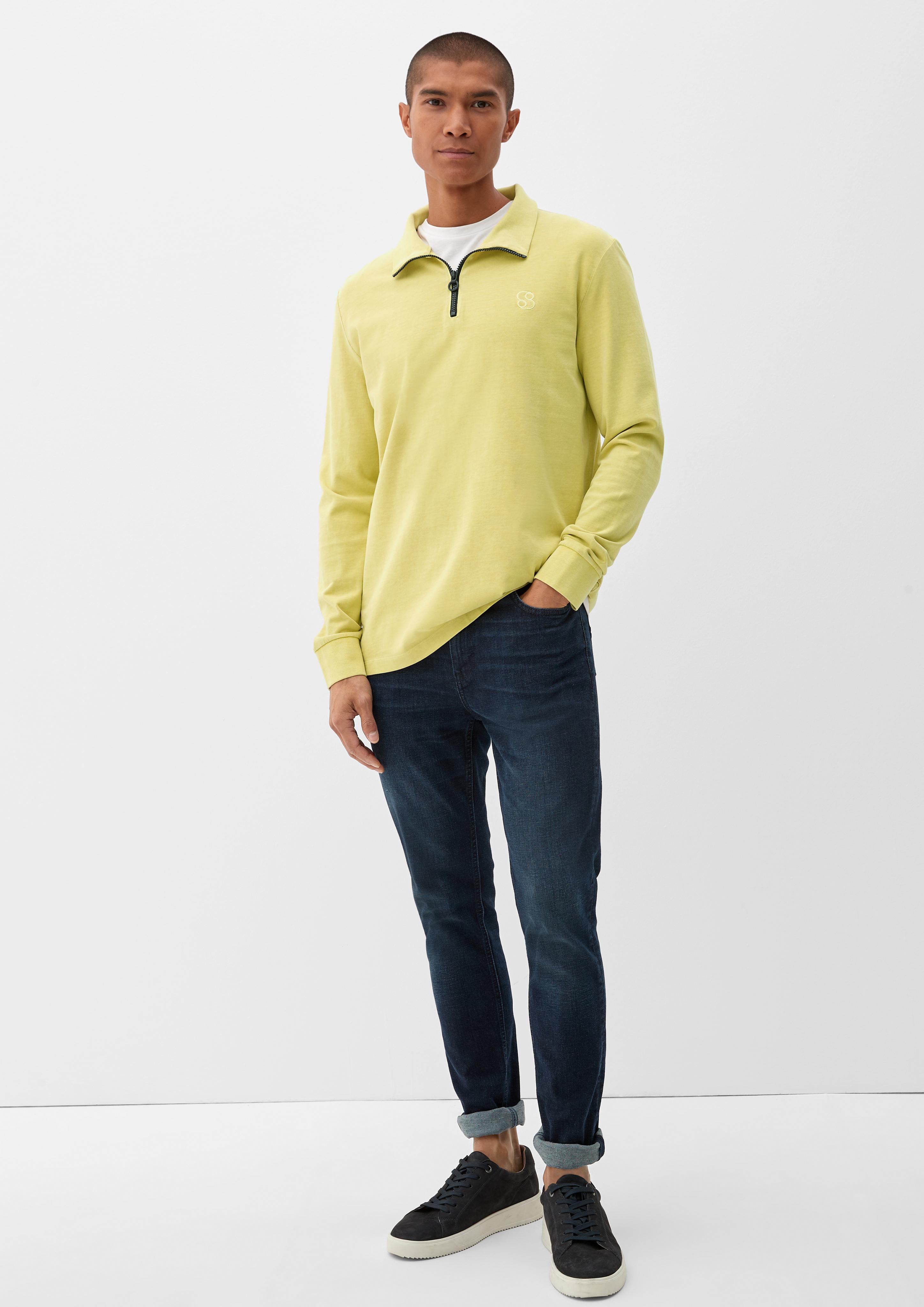 Shirt mit Troyer-Kragen  2119211-1504