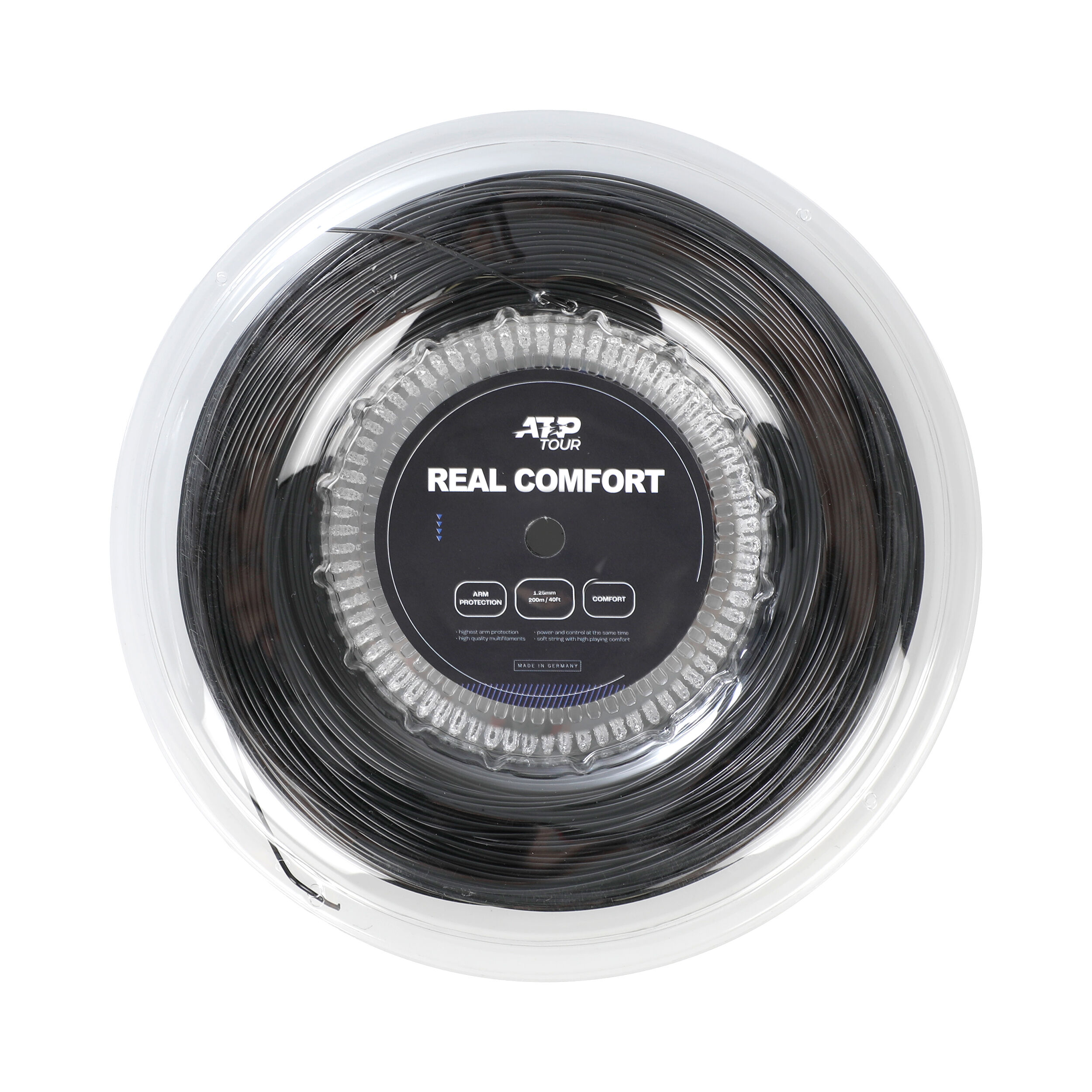 Real Comfort Saitenrolle 200m - Schwarz