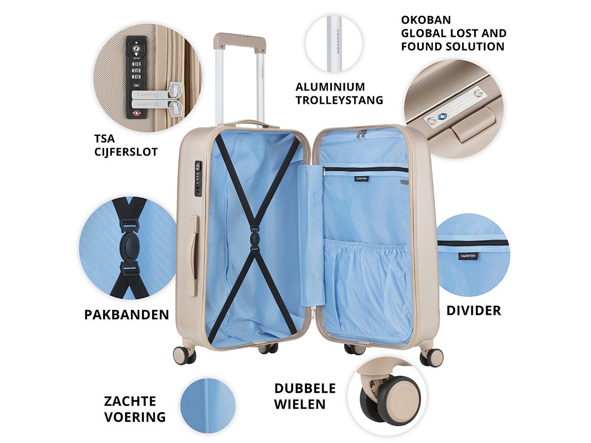CarryOn Skyhopper 3-teiliges TSA Kofferset