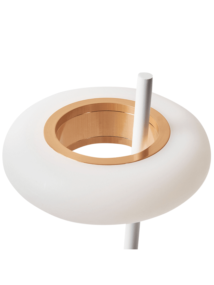 Beliani Tischleuchten ALVIELA in Weiß/Heller Holzfarbton - (W) 16 x (H) 36 x (L) 16 cm günstig kaufen onesize