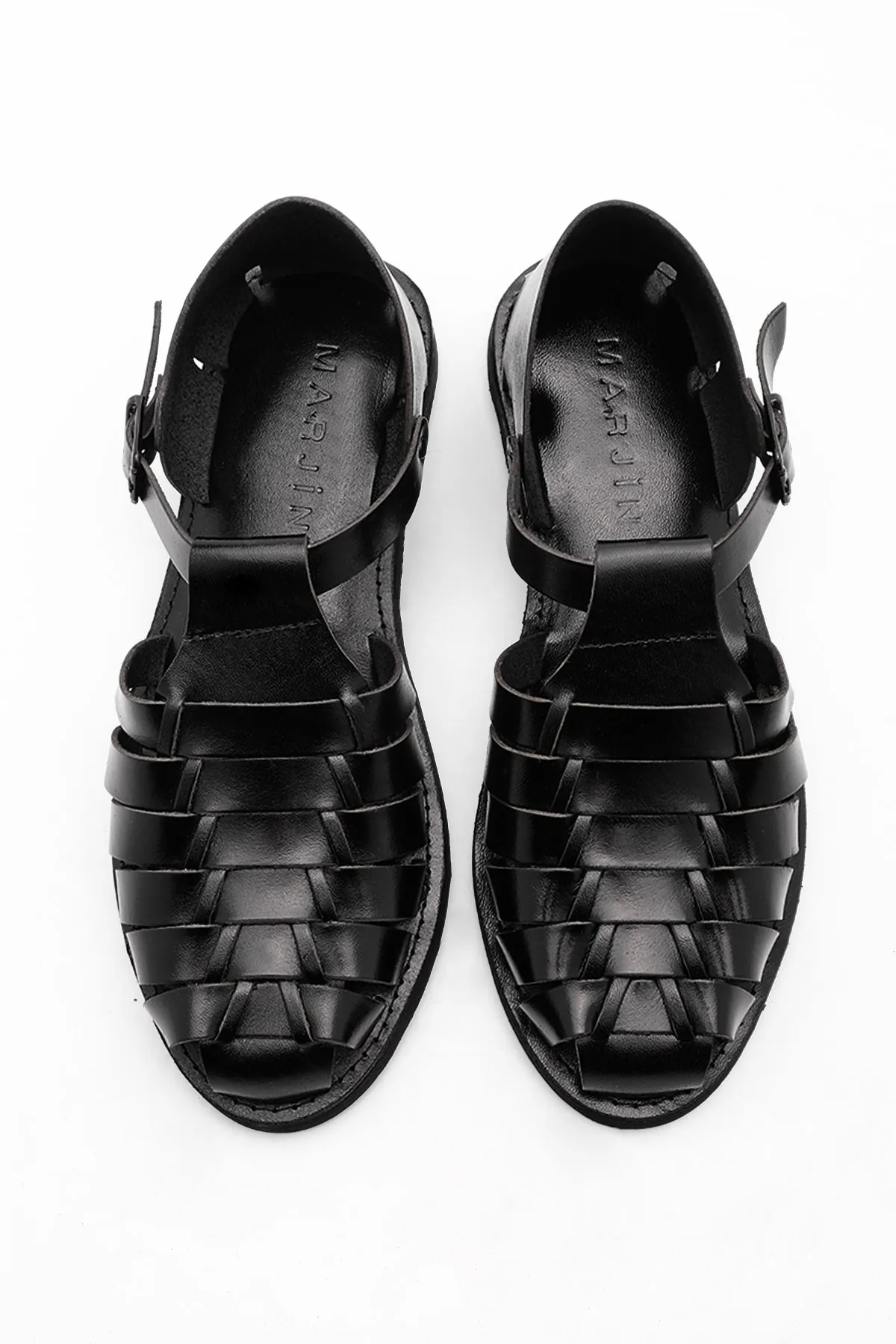 Marjin  Sandalette - Schwarz - Flacher Absatz