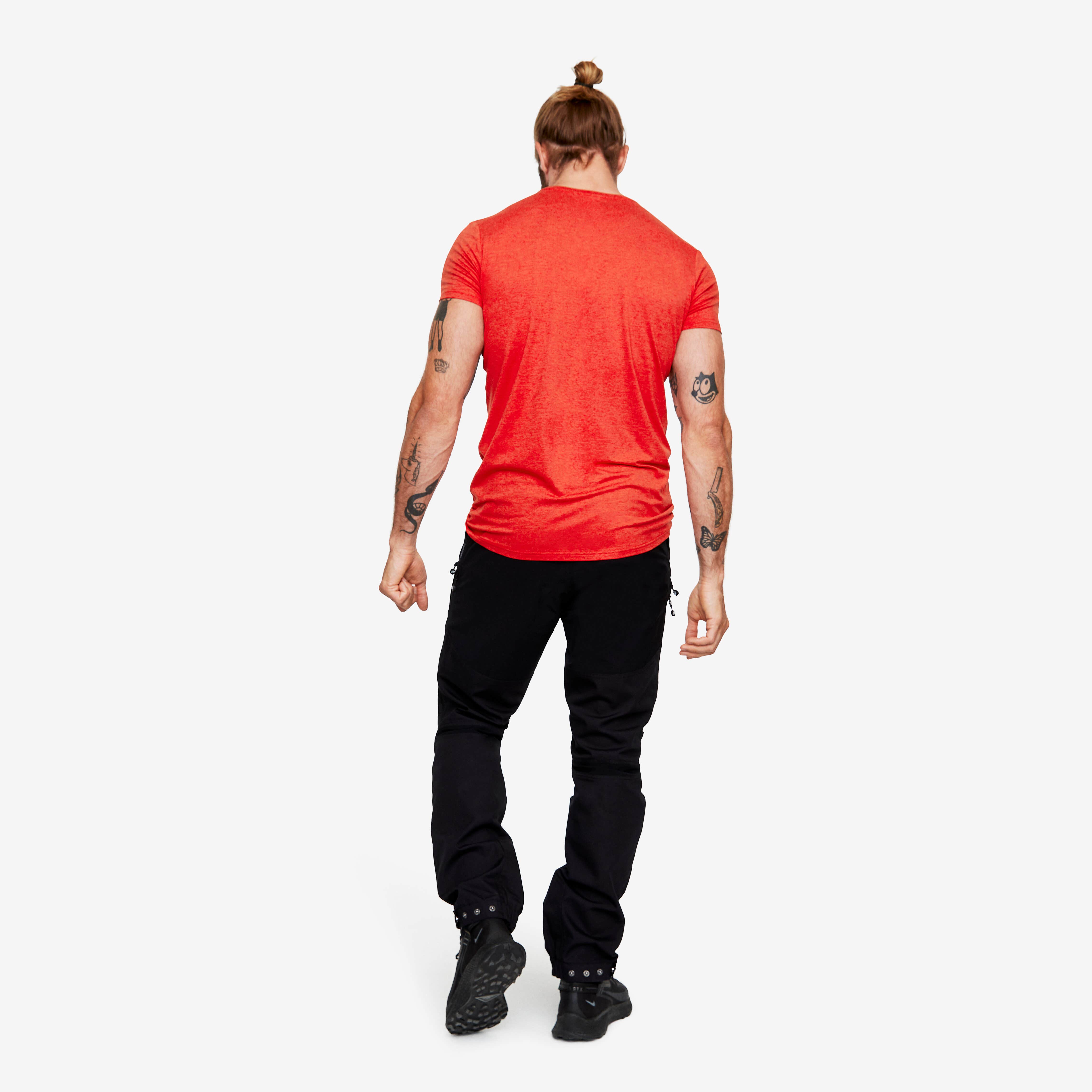 Vagabond Logo Tee Homme Molten Lava Melange