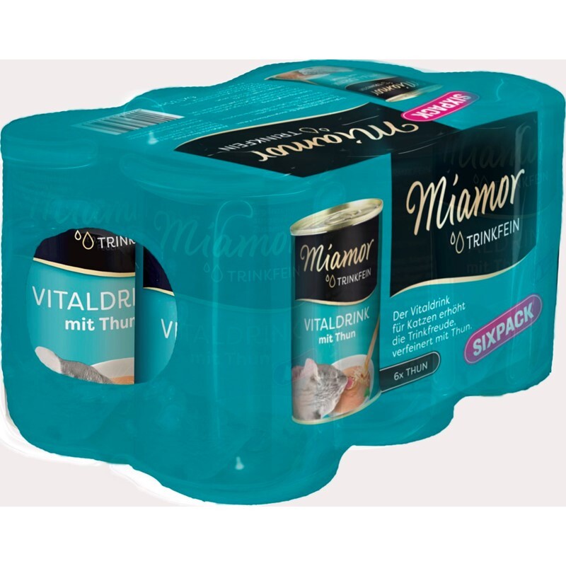 Miamor Katzenmilch & Getränke Miamor Trinkfein Vitaldrink Sixpack 6x135ml Thunfisch