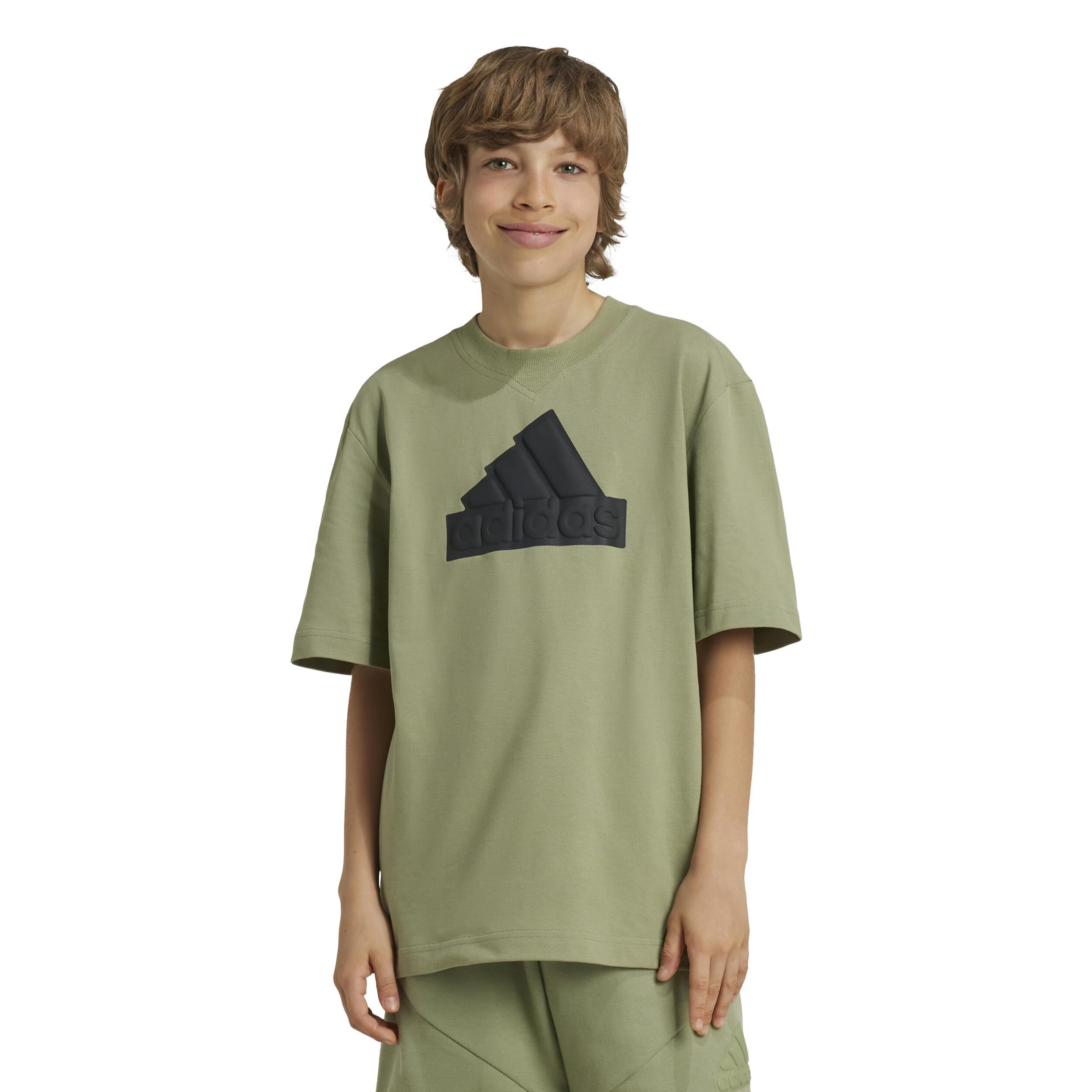 Future Icon Logo T-Shirt Kinder - Salbei, Schwarz