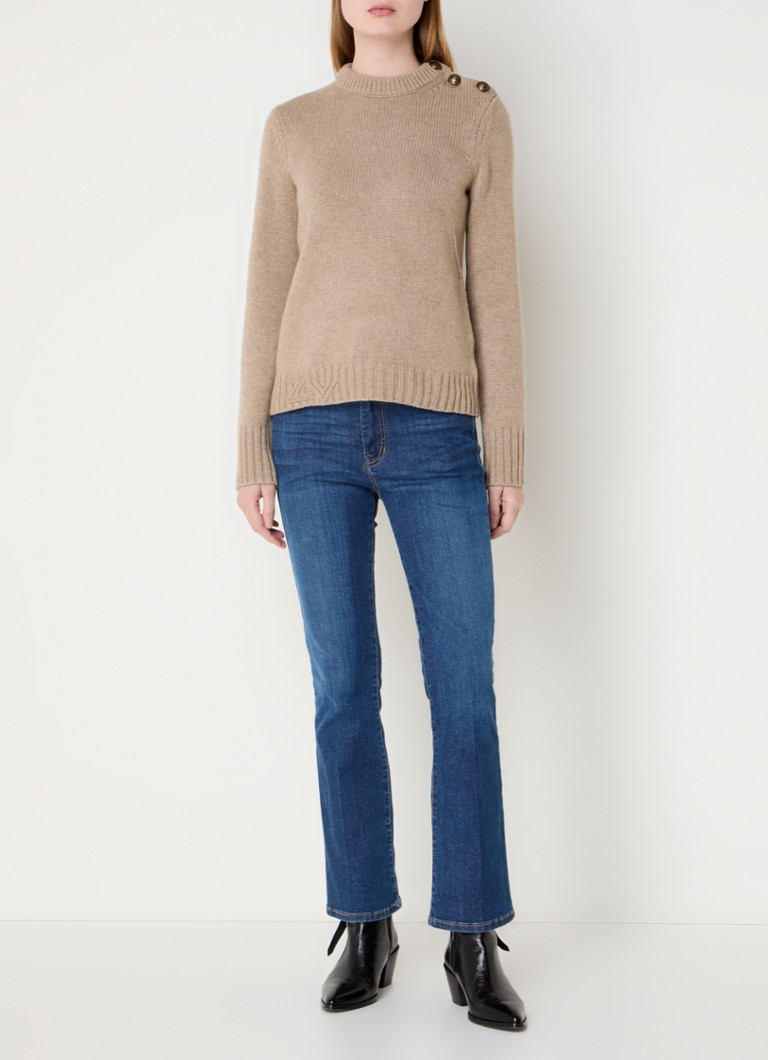 Zadig&Voltaire Malty karkeaneulottu kashmirneulepusero koristenapeilla