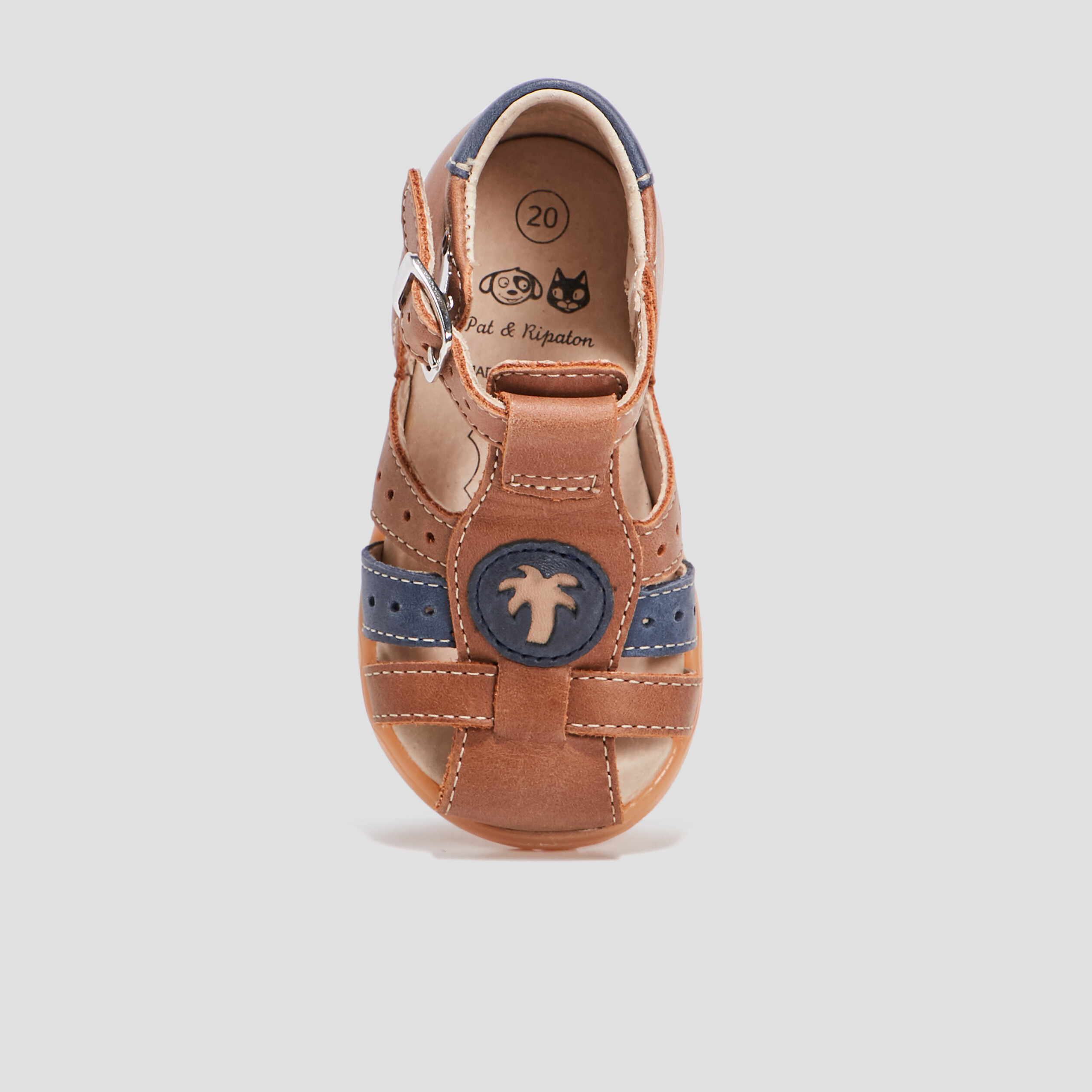 Sandales en cuir camel bébé garçon | La Halle