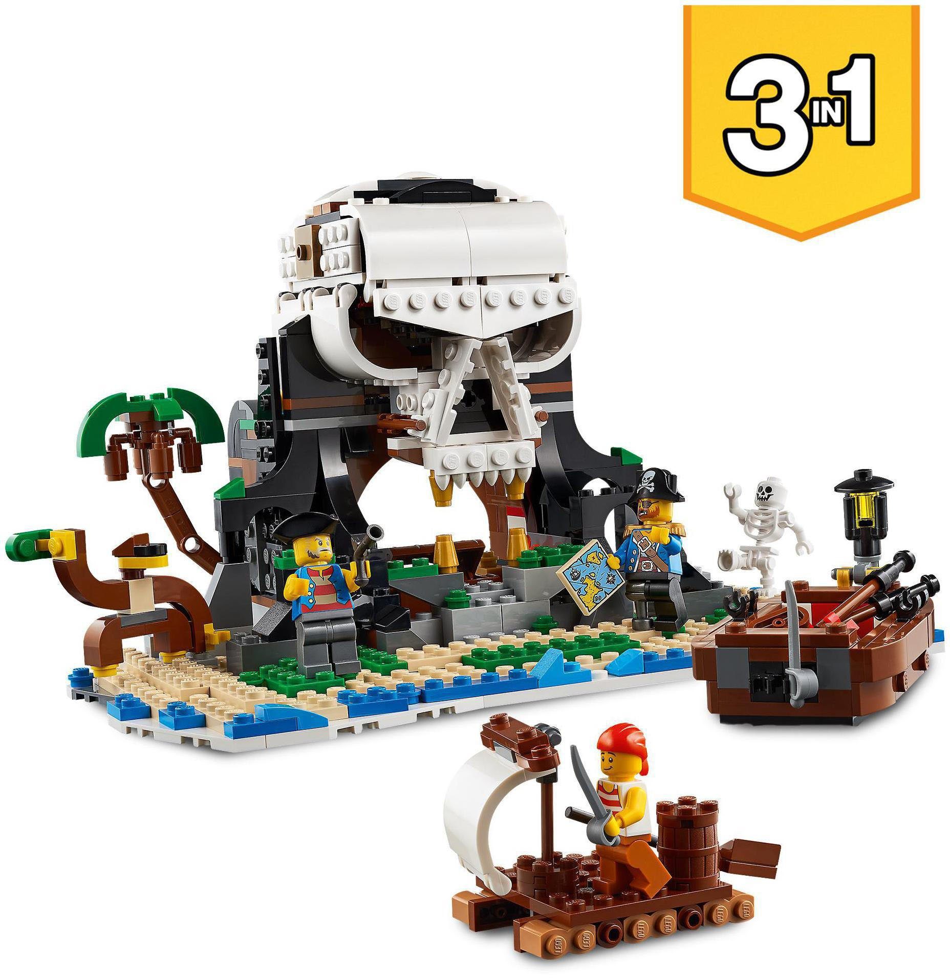 LEGO® Konstruktionsspielsteine Piratenschiff (31109), LEGO® Creator 3in1, (1264 St), Made in Europe