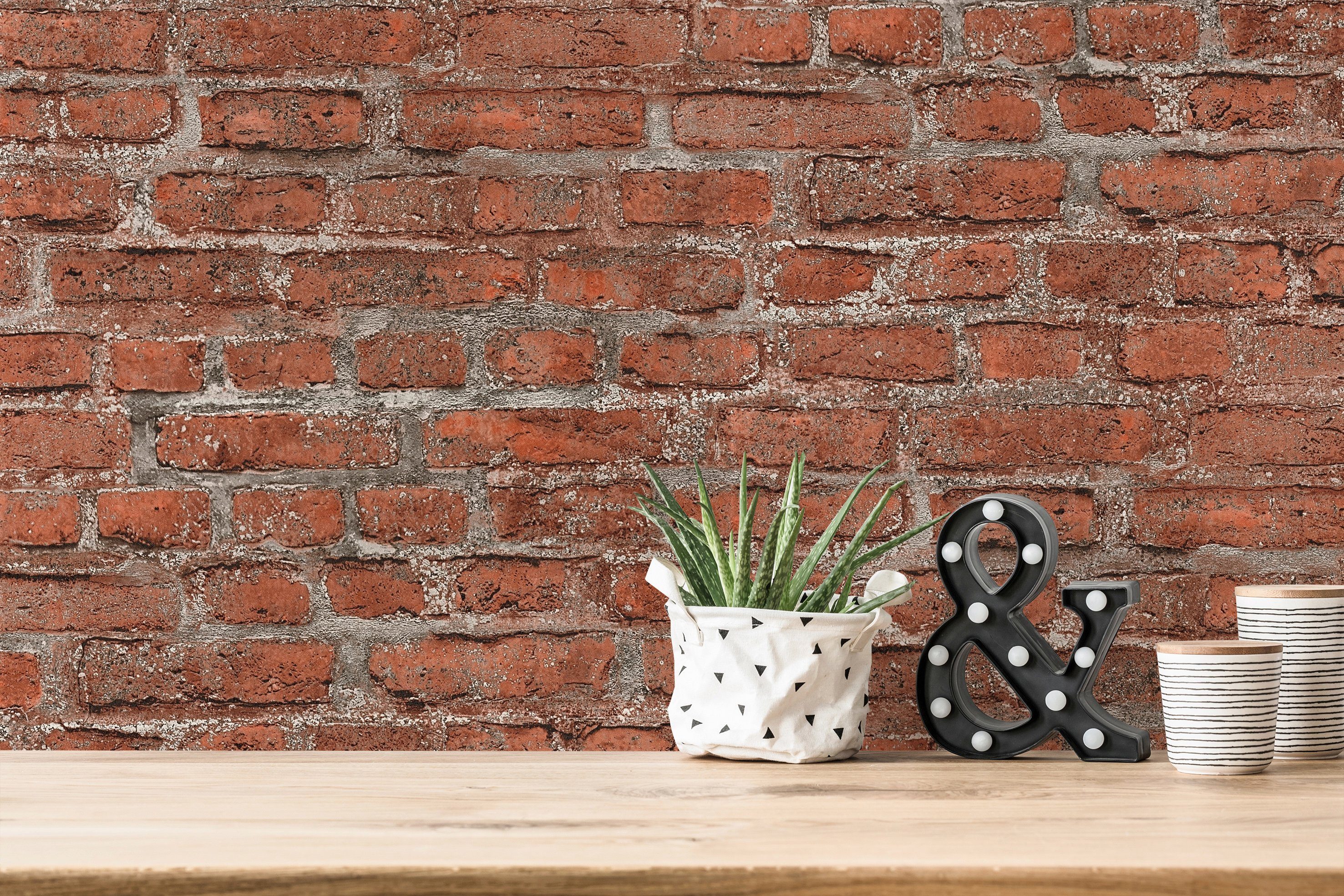 living walls Vliestapete Neue Bude 2.0, Steinoptik, Landhaus Tapete Stein
